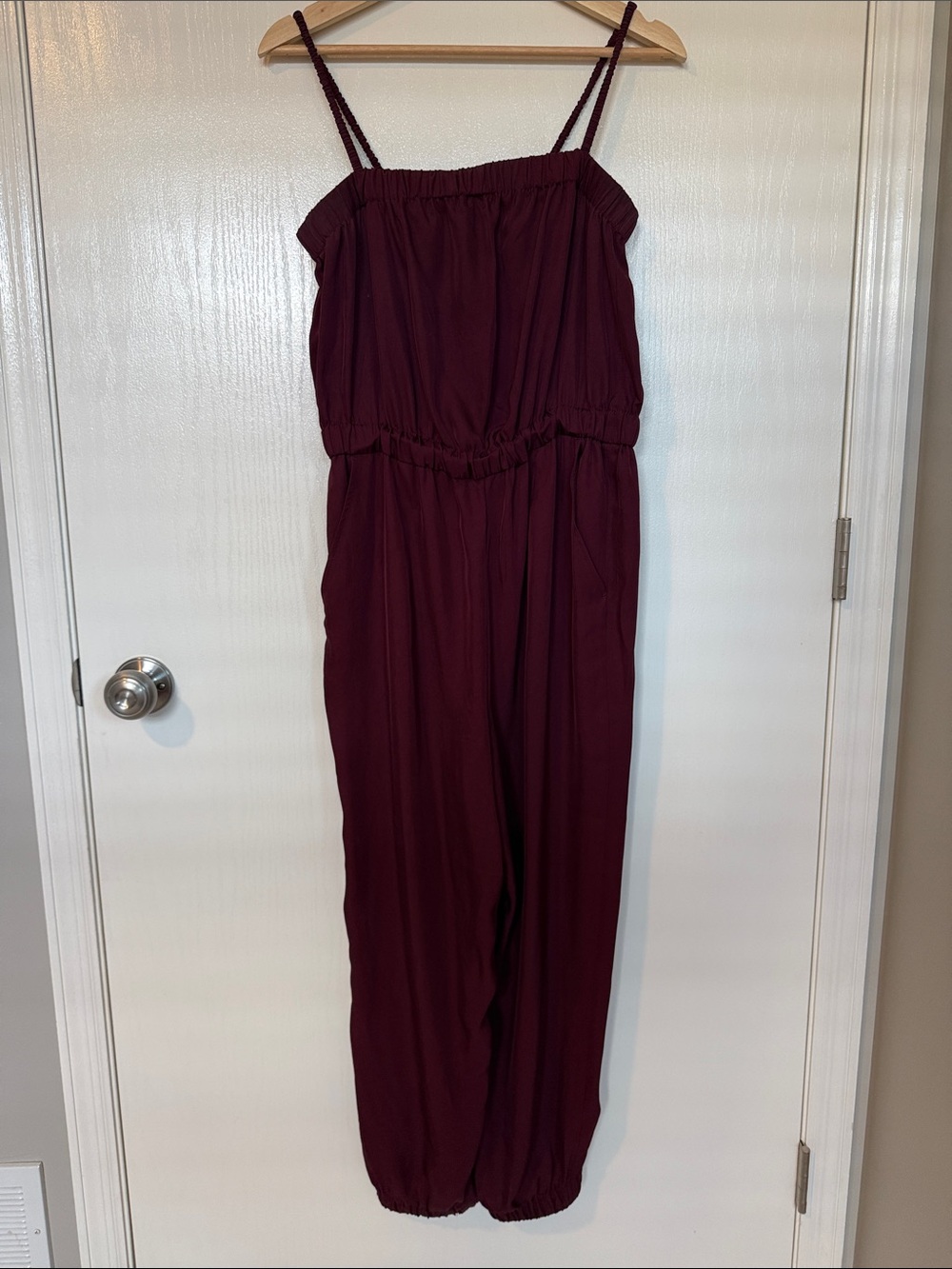 Everlane Women's Burgundy Jumpsuit